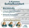 Daunenkissen 3-Kammer Kopfkissen 80x80 aus 100 % Daunen & Produktbild-Vorschau 2