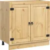 vidaXL Skříň SKI Medově hnědá 80 x 46 x 81,5 cm Masivní Náhled obrázku produktu 1