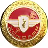 2x Zündapp Emblem Motiv Lorbeer für Tank rot / gold Produktbild-Vorschau 2