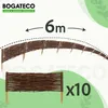 10 x BOGATECO Bordure de parterre en saule | 60 cm de long Voir les images du produit 2