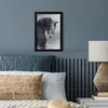 MuchoWow® MuchoWow® Gerahmtes Poster Pferd - Grau - Braun - Produktbild-Vorschau 4