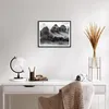 Gerahmtes Poster - Schwarzer Rahmen - Schwarzweiß Bäume Produktbild-Vorschau 6
