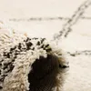 Hochflor Langflor Shaggy Teppich Boho Rauten Creme, Produktbild-Vorschau 4