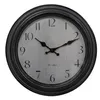 Clayre & Eef Wanduhr Ø 30x4 cm Schwarz Grau Kunststoff Produktbild-Vorschau 1