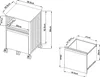 Rollcontainer 'Velvevn' mit Schublade Stahl 54 x 40 x 36 cm Produktbild-Vorschau 5