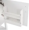 A close-up view of a white cabinet door with a small shelf attached. Náhled obrázku produktu