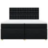vidaXL Boxspringbett mit Matratze Schwarz 200x200 cm Stoff Produktbild-Vorschau 6