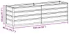 vidaXL Lit surélevé brun clair 160 x 40 x 45 cm Acier Voir les images du produit 7