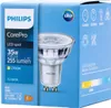 The image shows the packaging of a Philips LED light bulb. Voir les images du produit