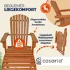 CASARIA® 2x Sonnenliege Holz Wetterfest Klappbar 160kg Produktbild-Vorschau 5