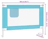 vidaXL Ochranný rám postele pro batolata Modrá 100x25 cm Náhled obrázku produktu 8