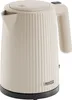 A cream-colored electric kettle with a ribbed texture and a black base, shown against a white background. Náhľad obrázku produktu