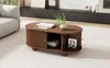 Sweiko 100 x 50 x 40 cm Table basse en noyer avec espace de Voir les images du produit 14