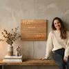 WordClock Jupiter Holz Optik - elegante Wortuhr in Deutsch Produktbild-Vorschau 2