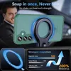 A man in a car is shown with a green phone case attached to a magnetic mount. Produktbild-Vorschau