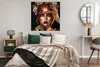 MuchoWow® Poster Frau - Blumen - Lidschatten 100x100 cm - Produktbild-Vorschau 4