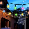 9.5M 50LEDs Solar Lichterkette Kugel LED Beleuchtung mit 8 Produktbild-Vorschau 1