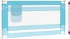 vidaXL Kleinkind-Bettschutzgitter Blau 160x25 cm Stoff Produktbild-Vorschau 6