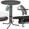 Klappbarer Stehtisch rund höhenverstellbar Ø 70 cm, 110 cm Produktbild-Vorschau 3