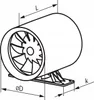 Vents QUIETline-K 125 axiální ventilátor do potrubí Náhled obrázku produktu 5