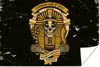 MuchoWow® Poster Pharao - Skelett - Retro - Zeichnung 60x40 Produktbild-Vorschau 1