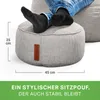 Green Bean® Sitzhocker "Home Linen" 45x25cm mit EPS Perlen Produktbild-Vorschau 3