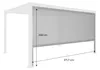 sweeek - Markise 4m für die Pergola Palace 3x4m - Schwarz Produktbild-Vorschau 5