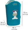 WENKO Wäschesammler Kids Greta Petrol, Wäschekorb, 24 l, Produktbild-Vorschau 3