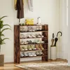 COSTWAY, scaffale per scarpe in legno, organizer per Anteprima dell’immagine prodotto 2