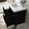 Waschtisch mit Unterschrank 50cm BOKAV Badmöbel Set Schwarz Produktbild-Vorschau 3