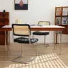 2er Set Kunstleder Esszimmerstühle Chrombeine Mid-Century Produktbild-Vorschau 5