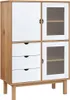 vidaXL Vysoká deska OTTA Brown&White 85x43x125 cm Náhled obrázku produktu 2
