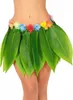 Gonna a foglia Hawaii accessorio costume colore verde - Anteprima dell’immagine prodotto 4