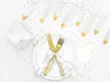 Tischläufer Organza gepunktet 36cm x 9m Rolle Weiß Gold Produktbild-Vorschau 1