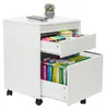 Relaxdays Rollcontainer, 2 Schubladen, Hängeregister, Produktbild-Vorschau 1