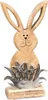 Oster Dekofigur Hase im Gras H. 36cm Alu + Mango-Holz Produktbild-Vorschau 6