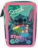 Stitch Piórnik Potrójny Stay Cool! Modny i praktyczny Podgląd zdjęcia produktu 4
