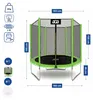 Aga SPORT TOP Trampolino 180 cm Verde chiaro + rete di Anteprima dell’immagine prodotto 3