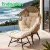 Endorphin Loungesessel Egg Chair Korbsessel für drinnen u. Produktbild-Vorschau 4