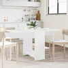 vidaXL Eettafel, 138 x 70 x 73,5 cm, houtvezel, wit, Productafbeelding-voorbeeld 2