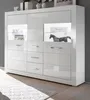 Highboard "Carrara" weiß Hochglanz Wohn- und Esszimmer Produktbild-Vorschau 1