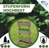 Coemo Mittleres Vertikalbeet Grau Hochbeet 3 Etagen inkl. Produktbild-Vorschau 2