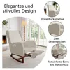 Poltrona a dondolo INONEFT, poltrona relax con poggiapiedi, Anteprima dell’immagine prodotto 2