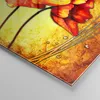 Bilder auf glas - Blumen Schilder Stiel Linien - 50x50cm - Produktbild-Vorschau 5