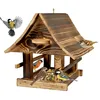 Woodok Vogelfutterhaus, Holz, gefaltet, hellbraun, Haken Produktbild-Vorschau 3