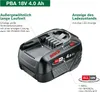 Akumulator litowo-jonowy Bosch PBA 18 V, 4,0 Ah W-C, Podgląd zdjęcia produktu 2