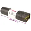 vidaXL Fodere per cestini con coulisse 250 pz. nero 35 L Anteprima dell’immagine prodotto 8