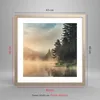 Gerahmtes Poster - Rahmen in heller Eiche - Nebel See Wald Produktbild-Vorschau 5