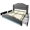 Flieks Lit rembourré 160x200cm avec USB & Type-C, Lit Voir les images du produit 11