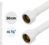 Flexschlauch DN8 IG/IG 1/2" -300mm Weiss Matt Produktbild-Vorschau 1